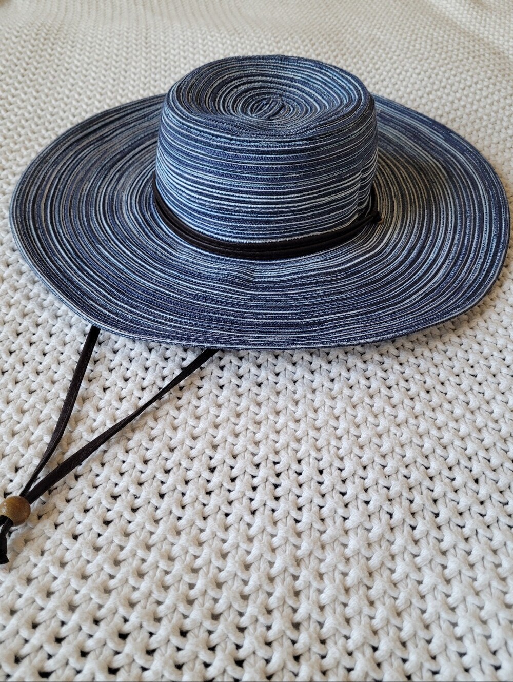 Sloggers Wide Brim Braided Sun Hat w/ Wind Lanyard, UPF 50+